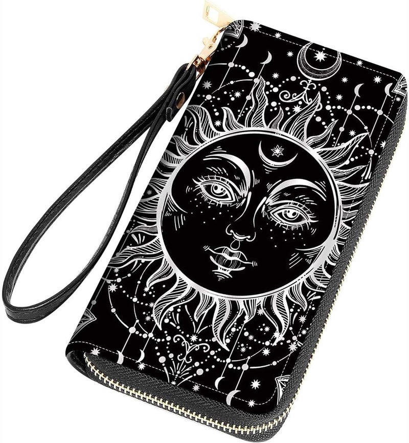 FQTBCEARI Hummingbird Flower Print Women Large Capacity Wallet PU Leather Zipper Clutch Purse for Smart Phone/Card/Coin/Cash - Image 1